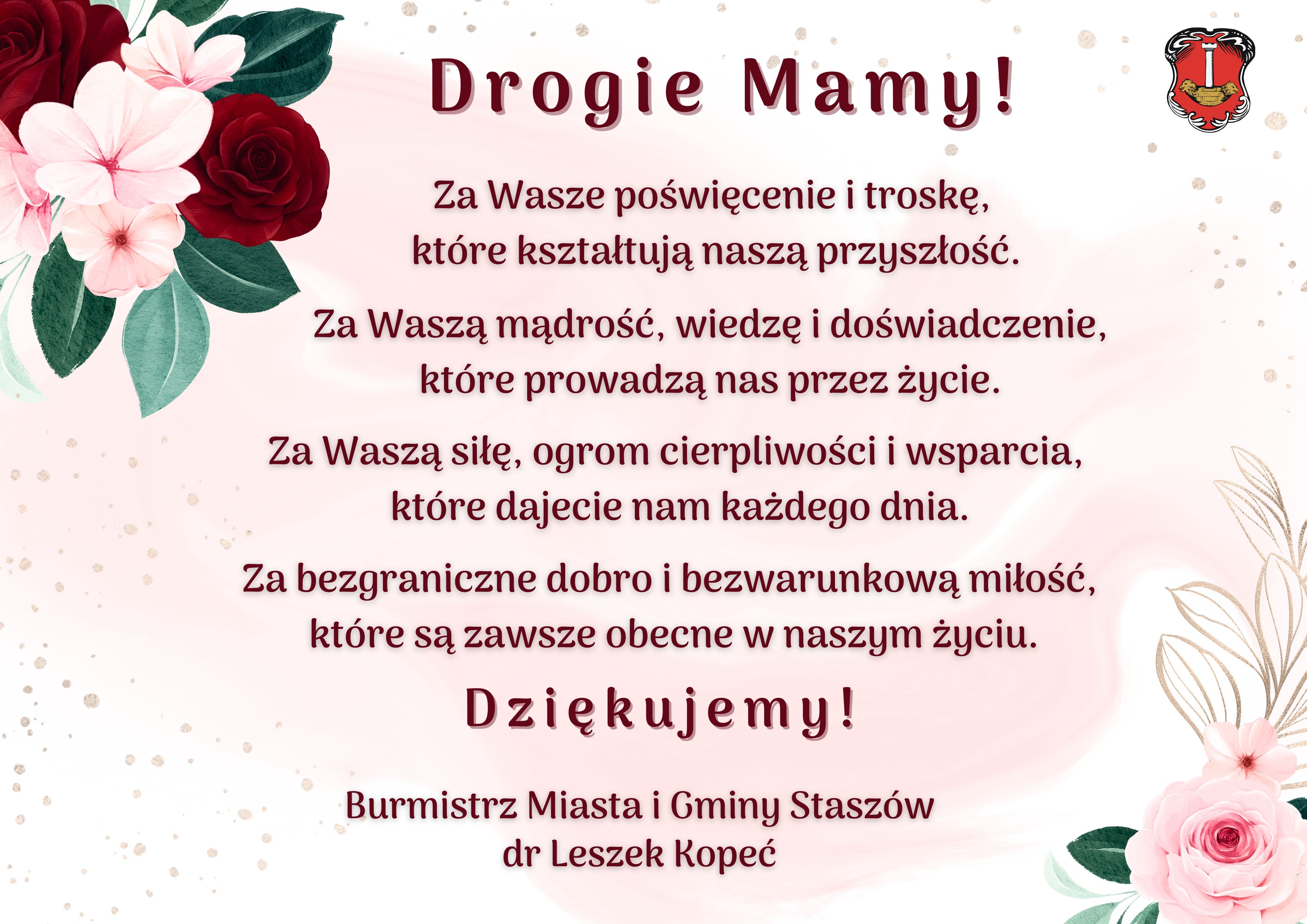 Życzenia na Dzień Mamy 